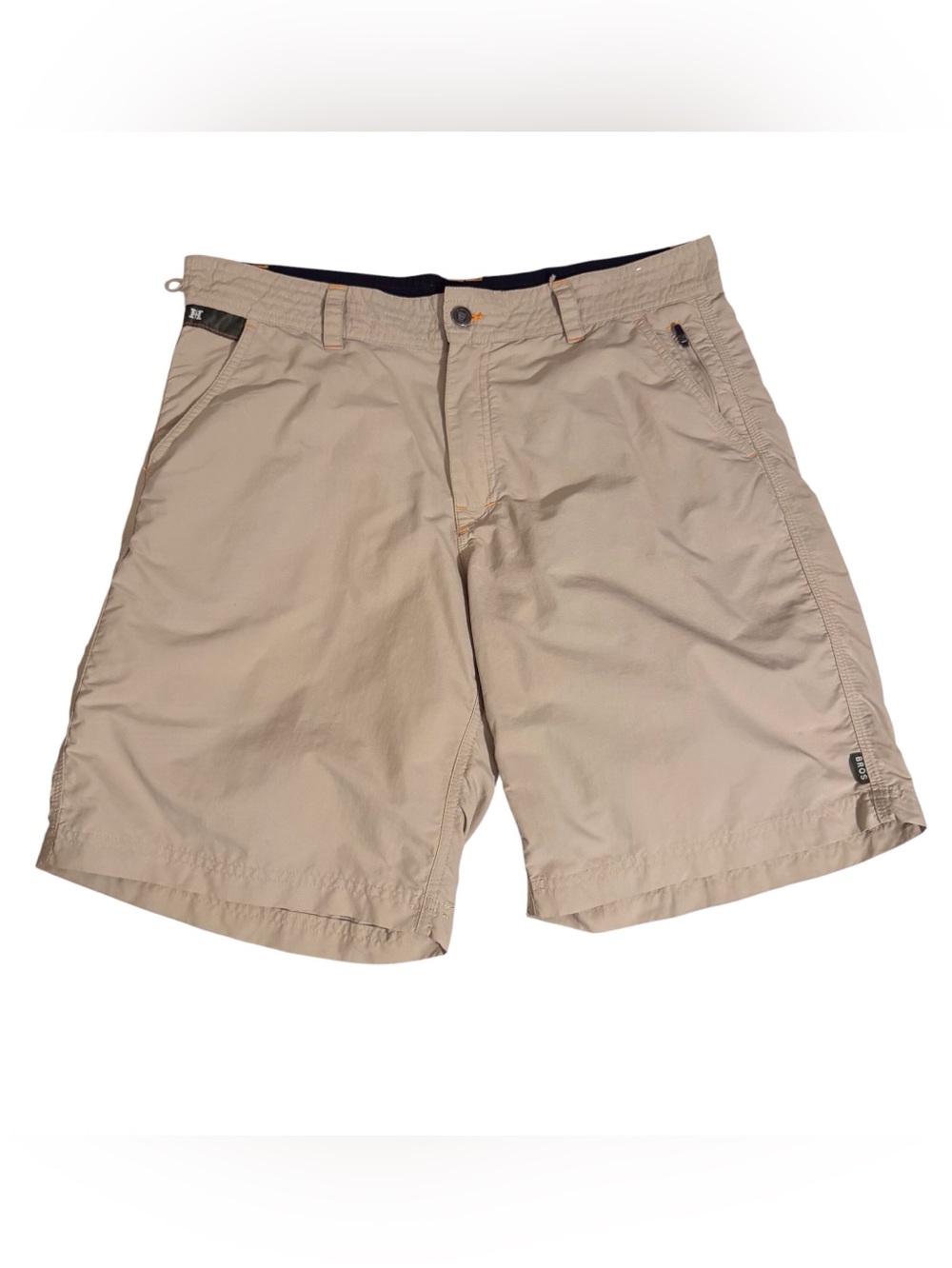 Howler Brothers Size 34 Brown Nylon Shorts Beach Vacation Pockets 9” Inseam